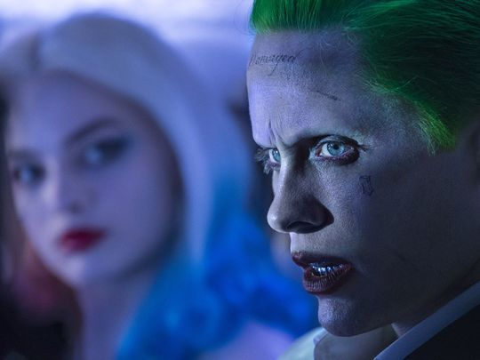 Harley Quinn (Margot Robbie) and Joker (Jared Leto)