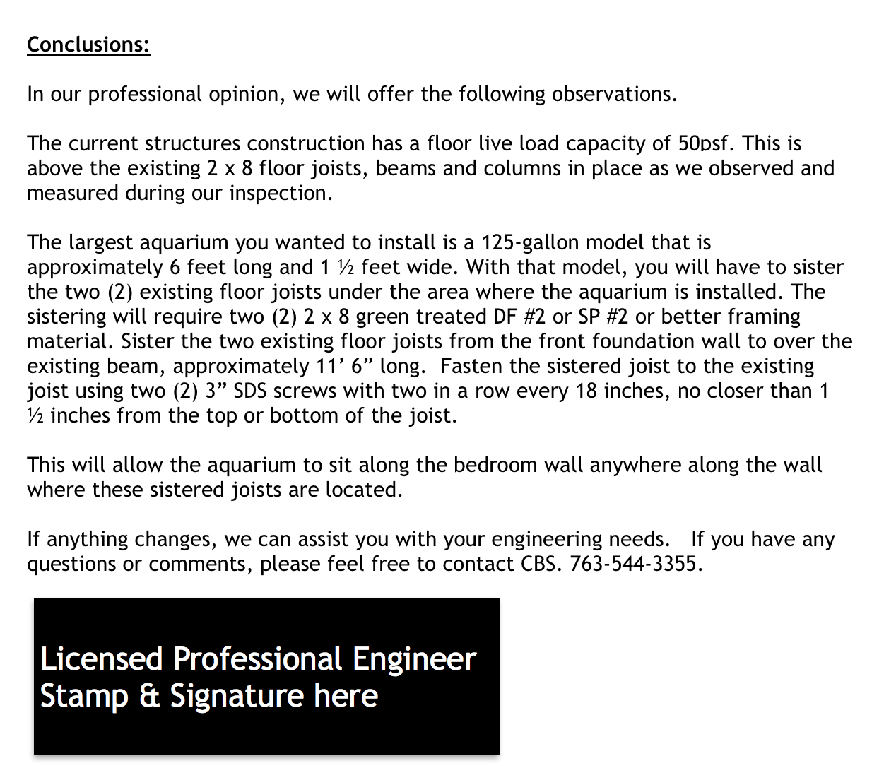 structural engineer letter 