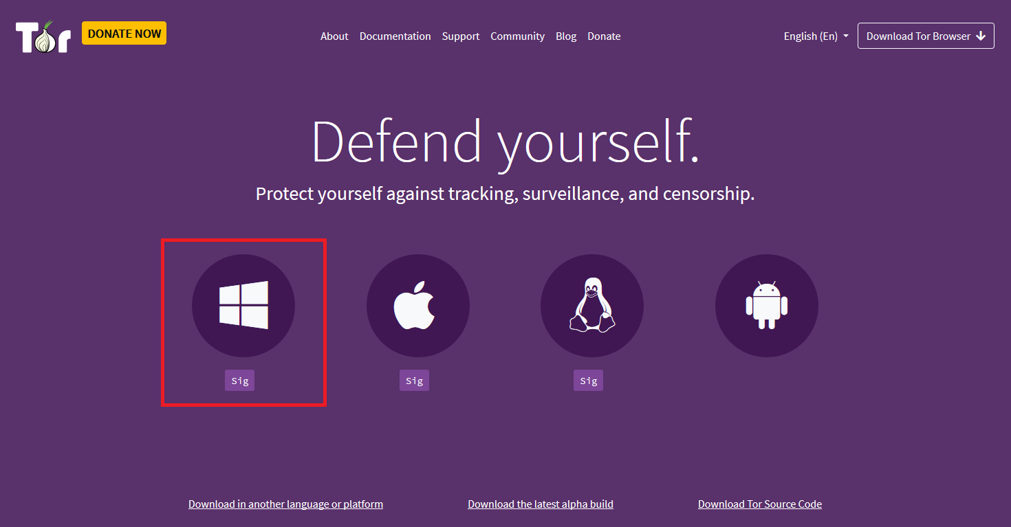 Tor Project Website Download Windows App
