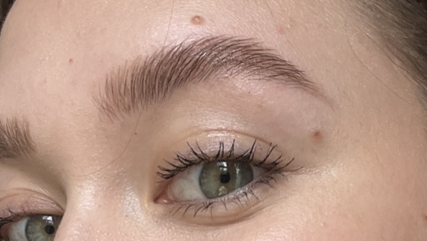 Brow lamination before and after