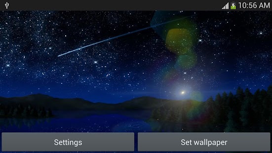 Meteors star firefly Wallpaper apk Review