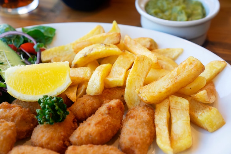 Scampi and Chips