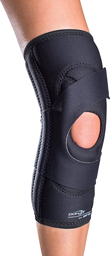 DonJoy Lateral J Patella Knee Support Brace Without Hinge: Drytex, Right Leg, Medium