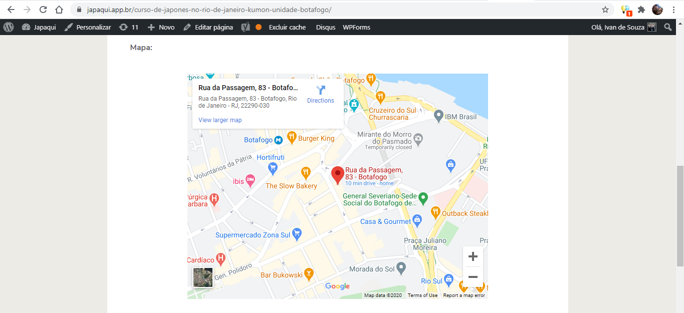 como colocar Google Maps no WordPress