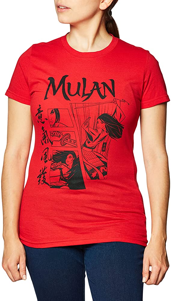 Disney Women's-Teen Girl's Mulan Live Action Warrior T-Shirt