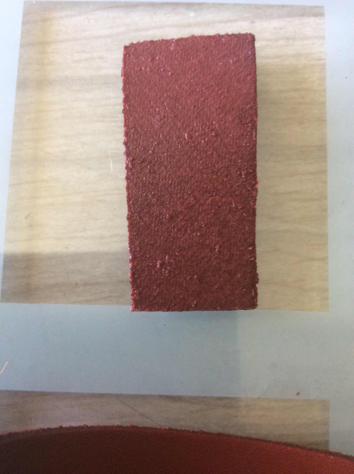 Red leather using historical dye (madder) — NVG, Miklagard