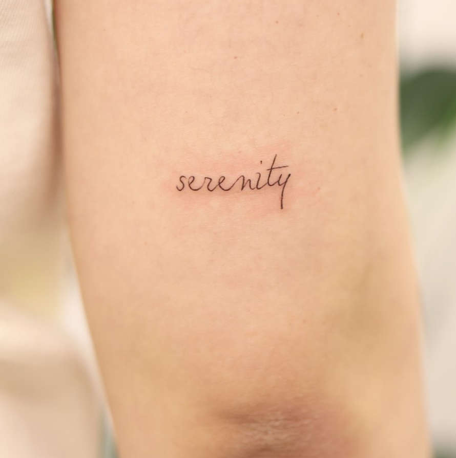 serenity tattoo