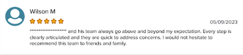 Five-star Warp Speed Mortgage review from a happy customer. 