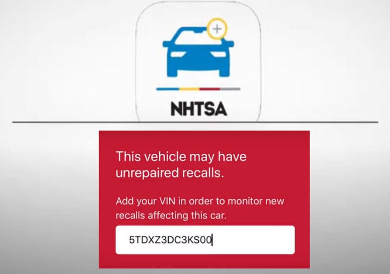 Checking the NHTSA App for Vehicle Recalls