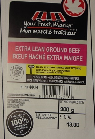 Your Fresh Market - Extra Lean Ground Beef - 900grams