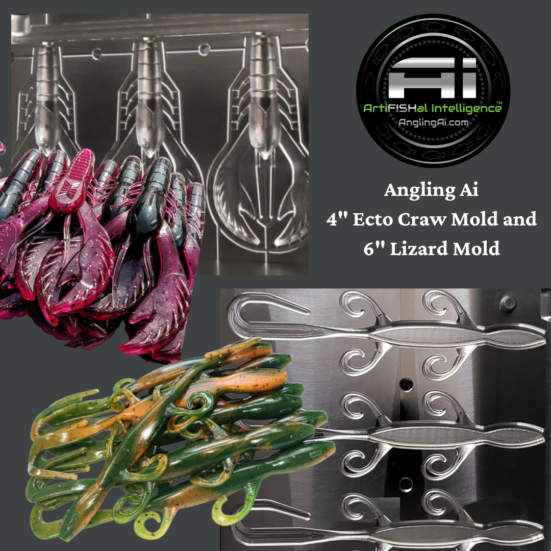 Angling Ai Ecto Craw and Lizard Molds