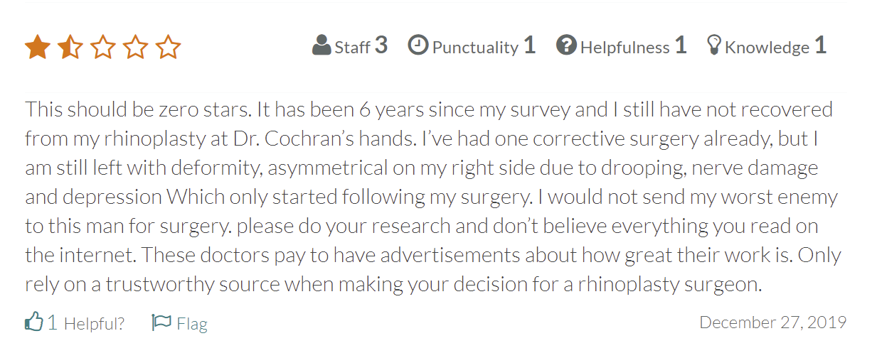 Dallas Rhinoplasty Center review