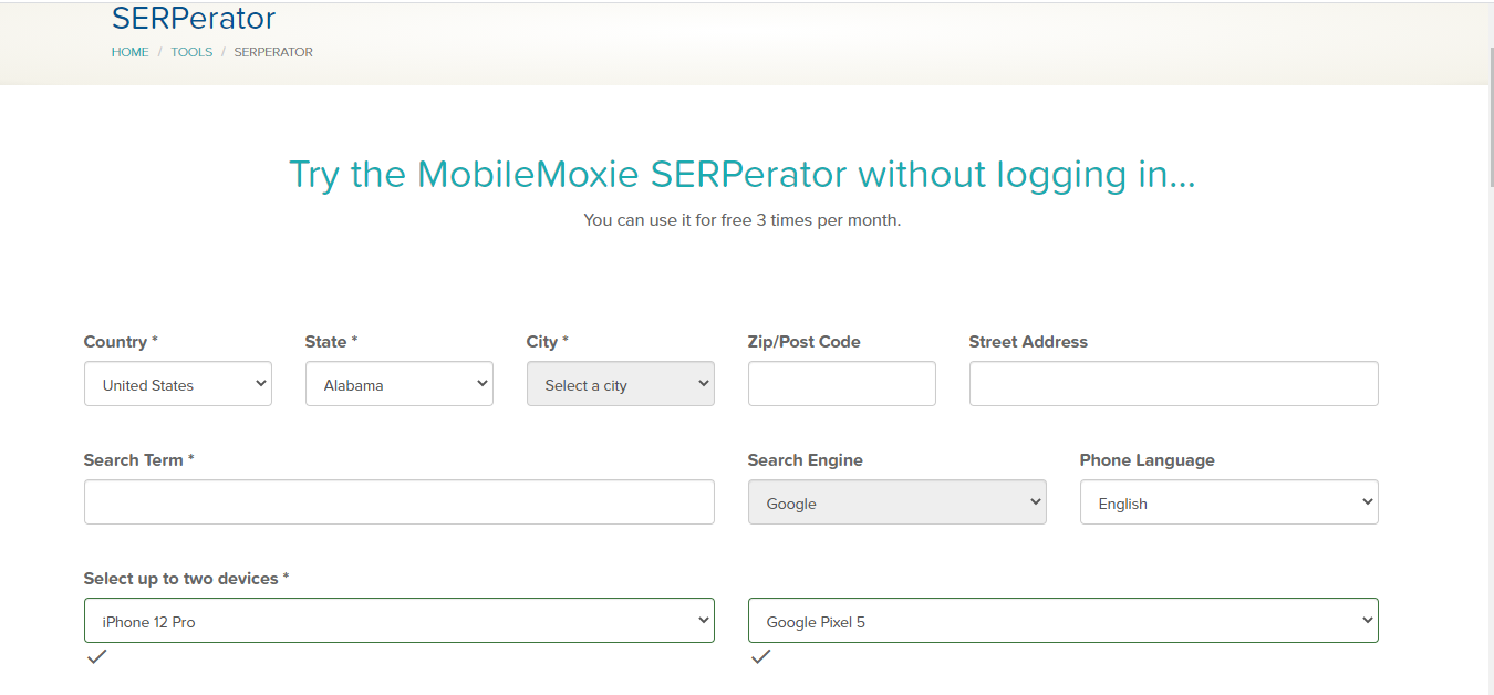 SERPerator is used to find keywords to rank on Google