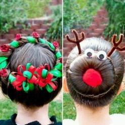 Image result for holiday crazy hair