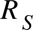 <math xmlns="http://www.w3.org/1998/Math/MathML"><msub><mi>R</mi><mi>S</mi></msub></math>