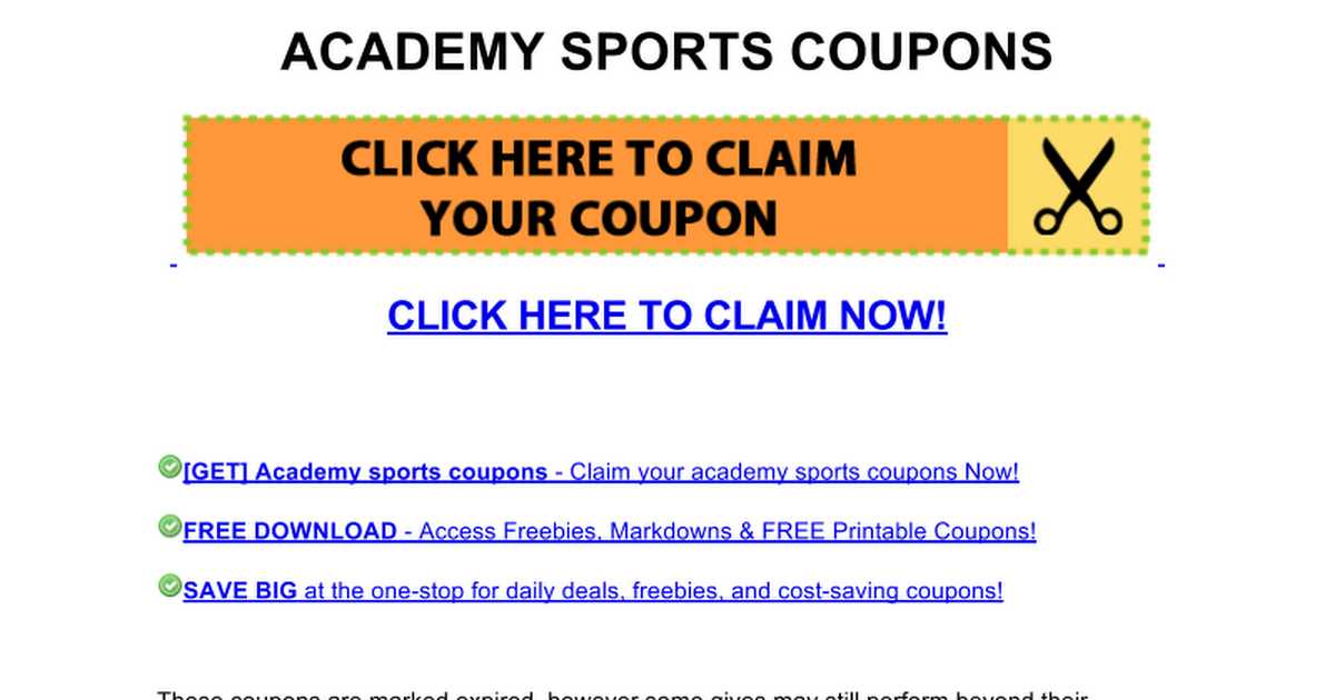 academy sports coupons Google Docs