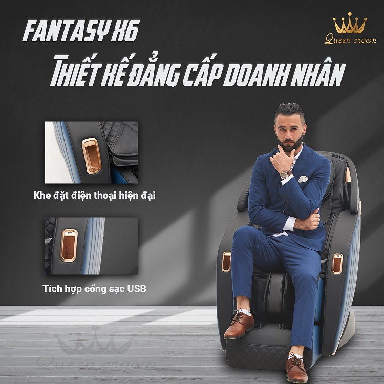 ghế queen crown fantasy x6 đẳng cấp doanh nhân