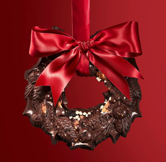 hotel chocolat chocolate wreath christmas chocolate