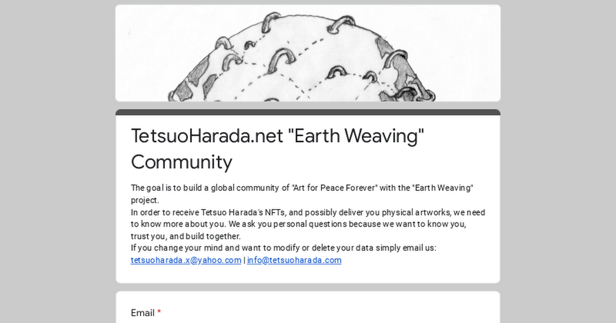TetsuoHarada.net "Earth Weaving" Community