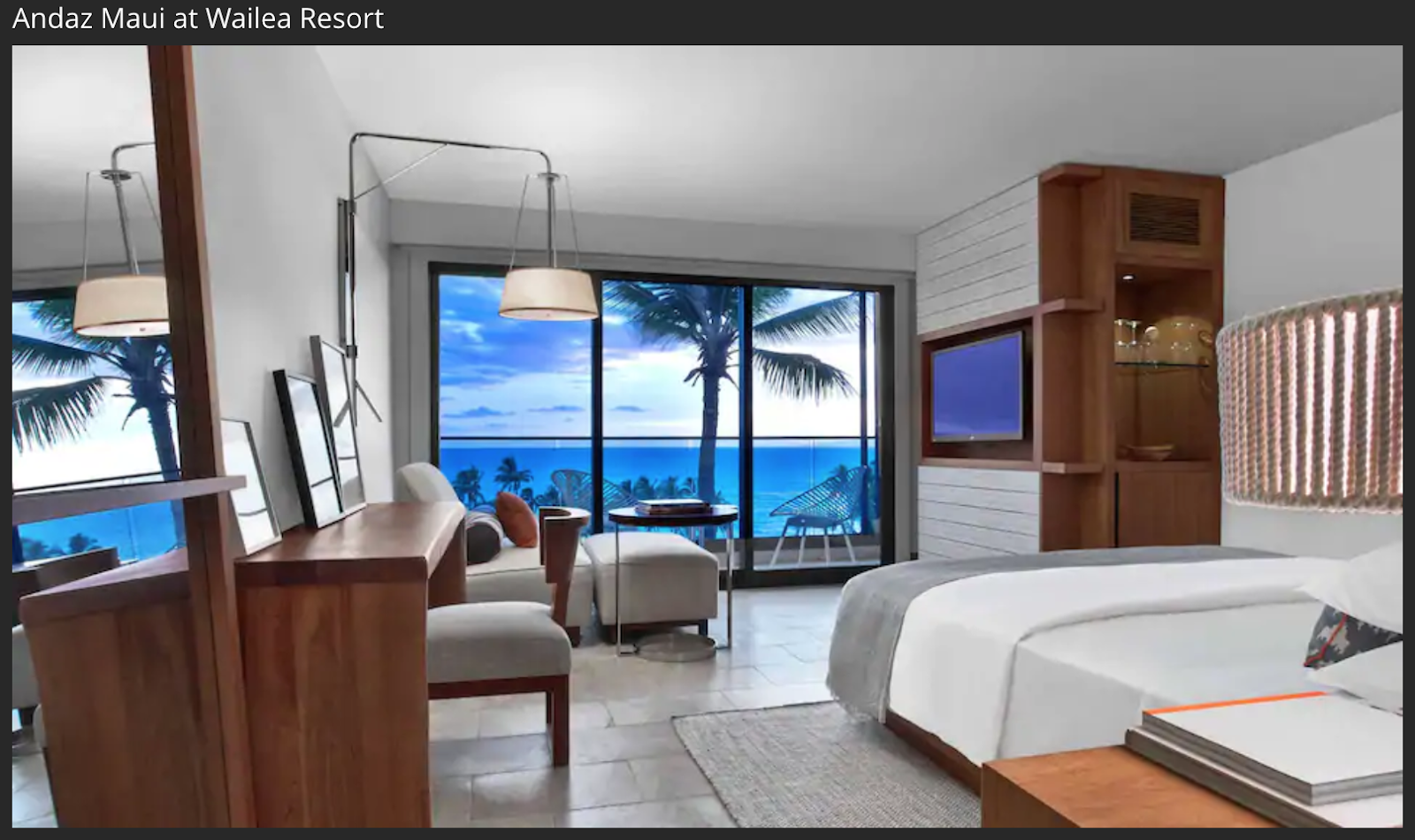 Andaz Maui at Wailea Resorts room with a beach view