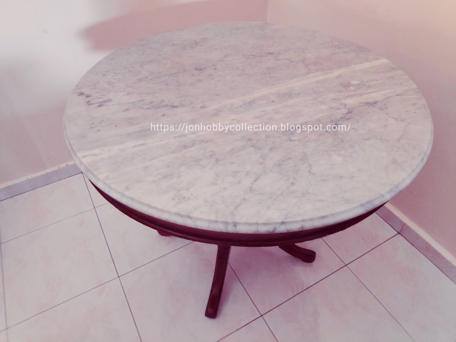 Here is a vintage marble table from the 50s