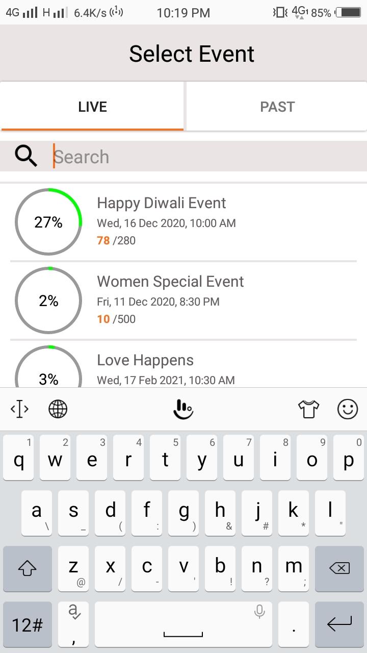 Select Event