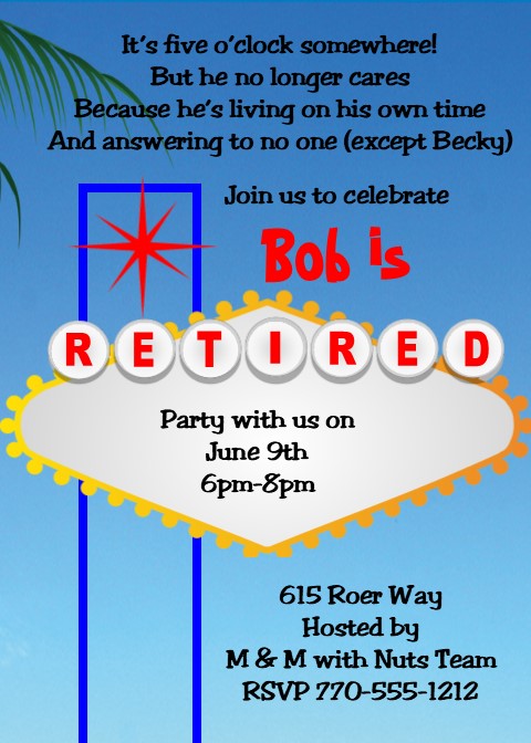 Funny Retirement Party Message Ideas.tring