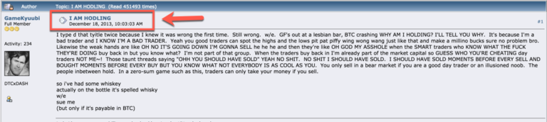 bài đăng i am hodling