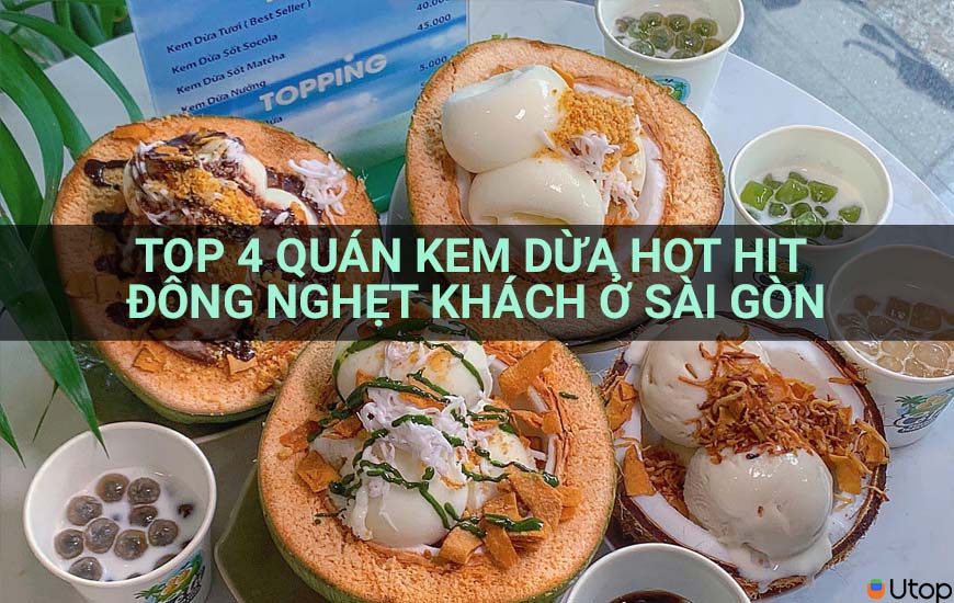 4 quán kem dừa ngon nhất Sài Gòn