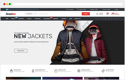 Sneaker - Shoes Responsive OpenCart Theme