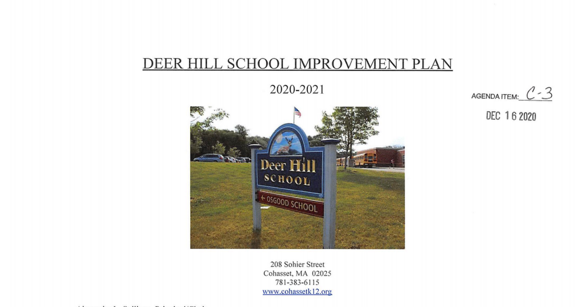 Deer Hill School Improvement Plan (Alex)   C-3.pdf