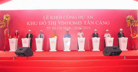Động thổ dự án Khu đô thị Vinhomes Tân Cảng Động thổ dự án Khu đô thị Vinhomes Tân Cảng