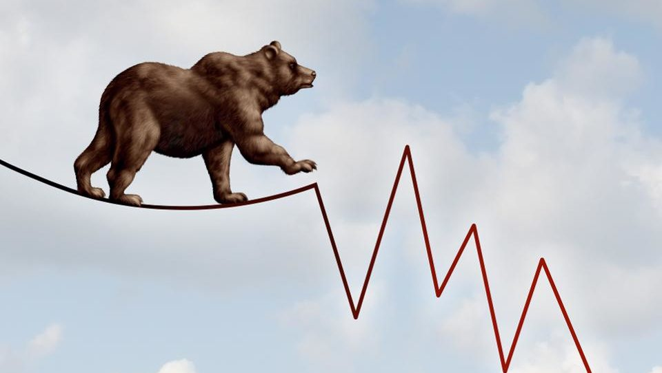 How can someone survive a bear market? Bear balancing on bearish charts.