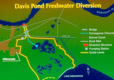 Davis Pond Diversion area