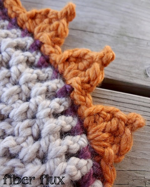 pumpkin patch edging on wooden table