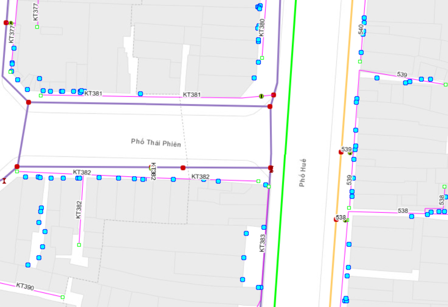 Ứng dụng bản đồ eKMap cho mạng lưới cấp nước