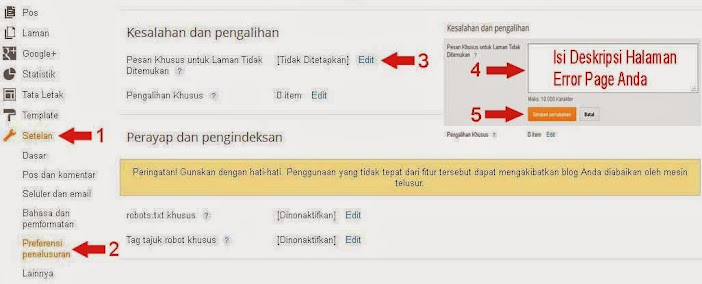 Halaman Error Page 404 otomatis Halaman Error Page 404 Otomatis
