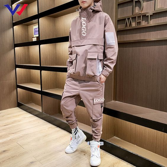 man wearing tracksuit outfit