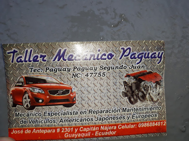 Opiniones de Taller Mecánico Paguay en Guayaquil - Taller de reparación de automóviles