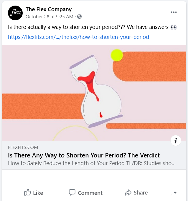 the flex company women's health facebook article