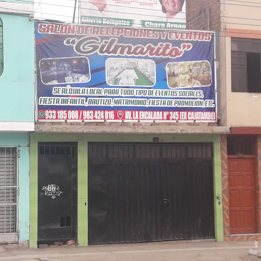 Salón de recepciónes y eventos Gilmarito
