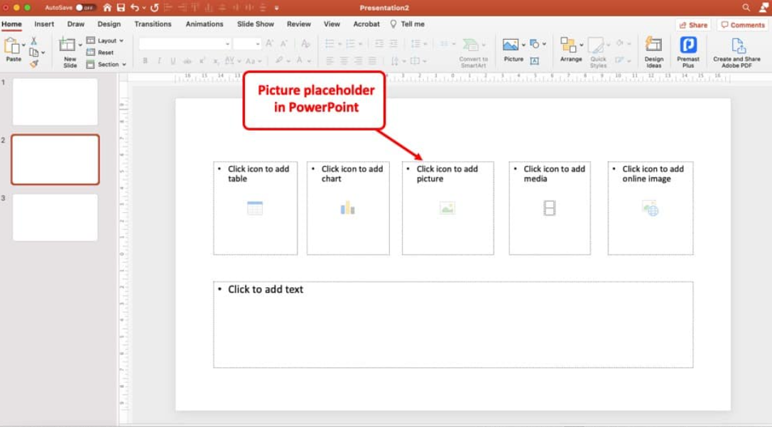 powerpoint image placeholder