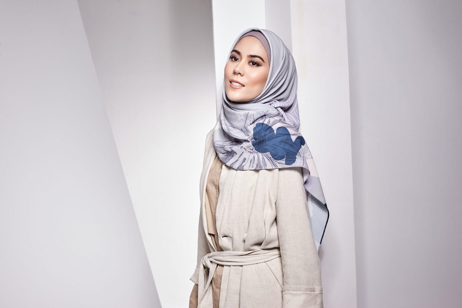 cara pakai tudung shawl panjang