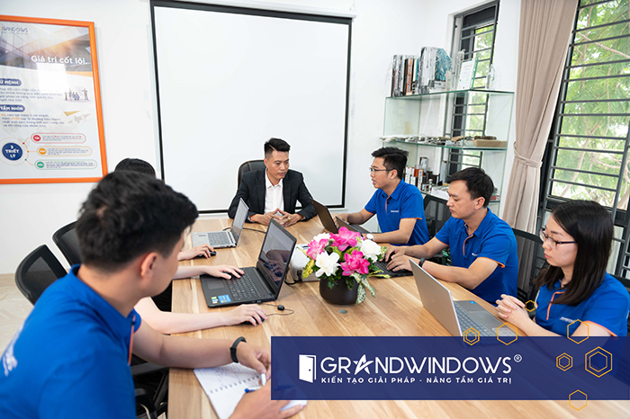 Vách lùa nhôm kính đến từ Grand Windows