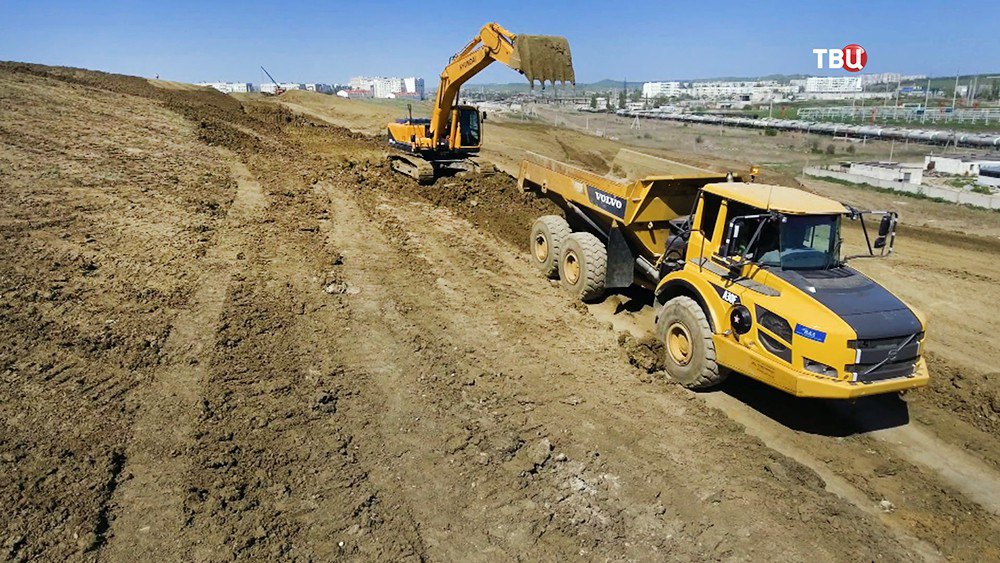 Строительство федеральной трассы 'Таврида' в Крыму