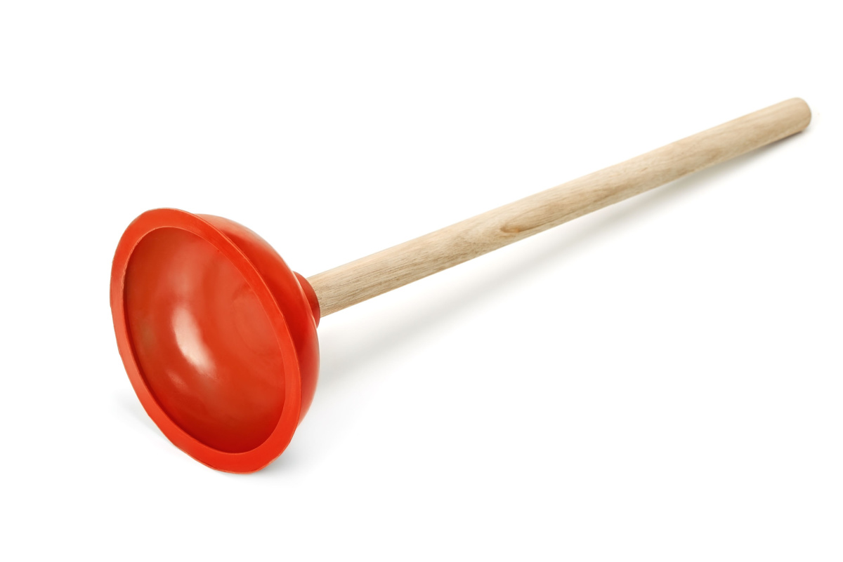 A cup plunger.