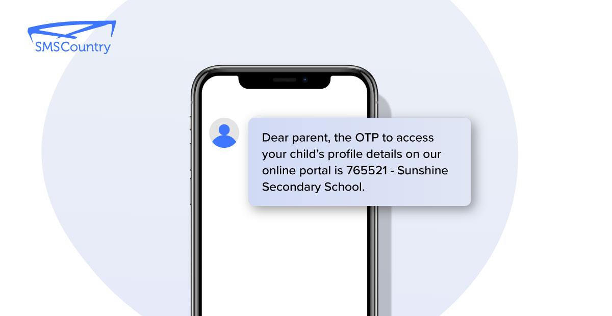 sms templates for school - SMS for safety and verifications