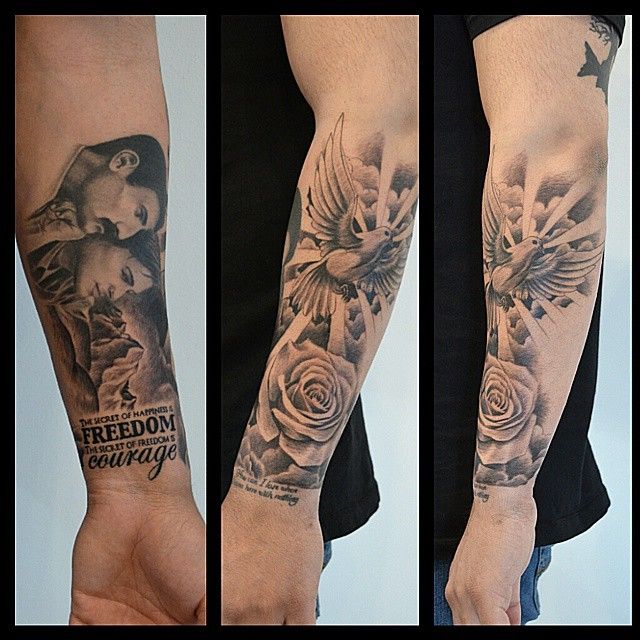 ลายสักก้อนเมฆแขน5