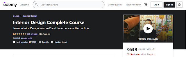 Interior Design Complete Course by Udemy