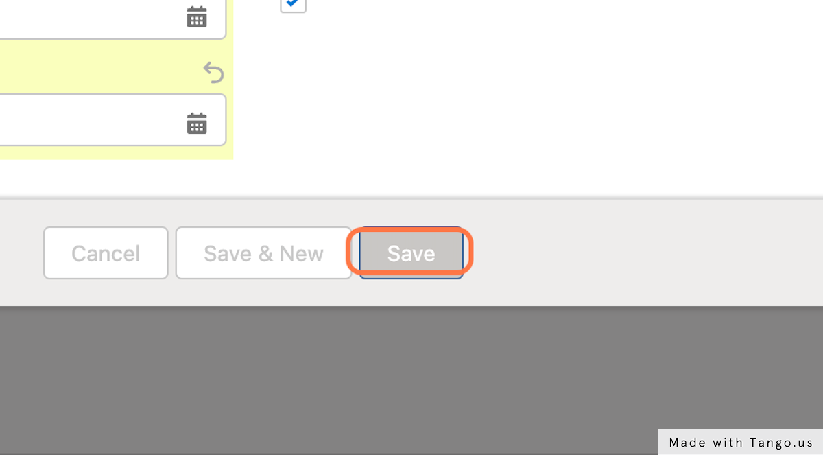 Click on Save to create the package
